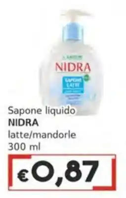 Italy Cash Sapone liquido NIDRA latte/mandorle offerta