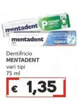 Italy Cash Dentifricio Mentadent offerta