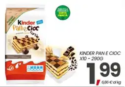 Eurospar Kinder Pan e Cioc offerta