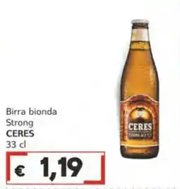 Italy Cash Birra bionda Strong CERES offerta