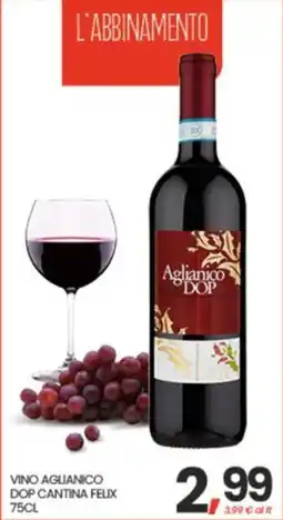 Eurospar Vino Aglianico DOP Cantina Felix offerta