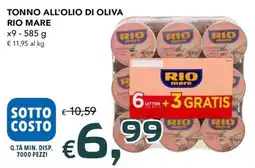 Migross Supermercati e Market Tonno all'olio di oliva Rio Mare offerta