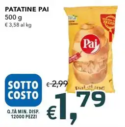 Migross Supermercati e Market Patatine Pai offerta