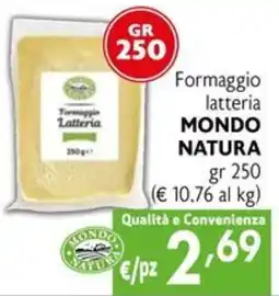 Eurospesa Formaggio Latteria Mondo Natura offerta
