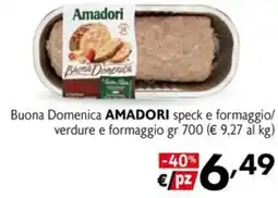 Eurospesa Buona Domenica AMADORI speck e formaggio offerta