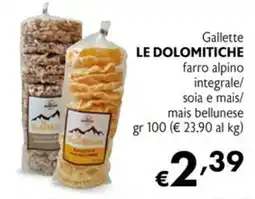 Eurospesa Gallette Le Dolomitiche offerta