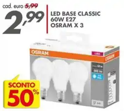 Italmark Led base classic Osram offerta