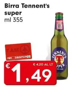 DeSpar Express Birra Tennent's super offerta