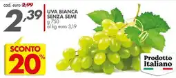 Italmark Uva bianca senza semi offerta