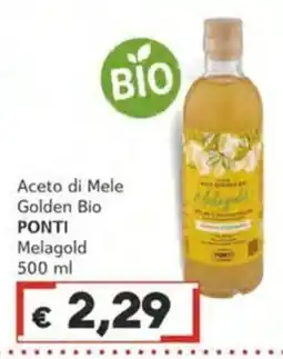 Italy Cash Aceto di Mele Golden Bio Ponti offerta