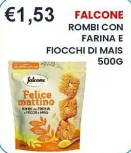 Caramico Falcone rombi con farina e fiocchi di mais offerta