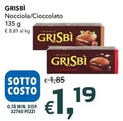 Migross Supermercati e Market Grisbi Nocciola/Cioccolato offerta