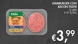 Coal City Hamburger con bacon Fileni offerta