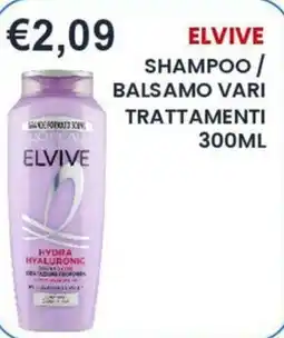 Caramico Elvive shampoo / balsamo vari trattamenti offerta