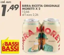 Italmark Birra ricetta originale Moretti offerta