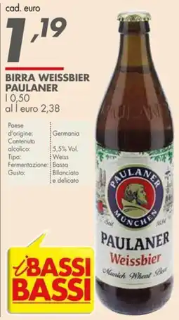 Italmark Birra Weissbier Paulaner offerta