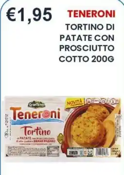 Caramico Teneroni Tortino di patate con prosciutto cotto offerta