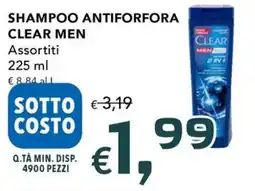 Migross Supermercati e Market Shampoo antiforfora clear men offerta