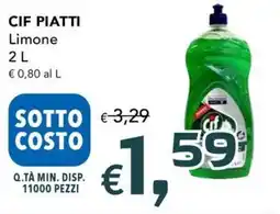Migross Supermercati e Market Cif piatti limone offerta