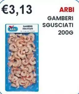 Caramico Gamberi sgusciati Arbi offerta