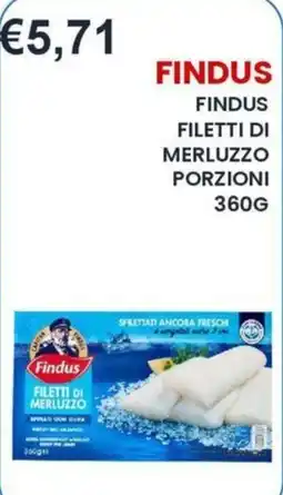 Caramico Findus filetti di merluzzo offerta
