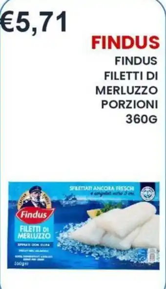 Caramico Findus filetti di merluzzo offerta