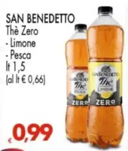 Despar San Benedetto Thè Zero Limone Pesca offerta