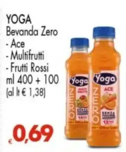 Despar Yoga Bevanda Zero Ace Multifrutti Frutti Rossi offerta