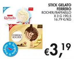 Coal City Stick gelato Ferrero Rocher/Raffaello offerta