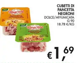 Coal City Cubetti di pancetta Negroni offerta