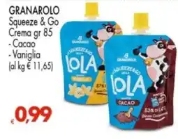 Despar Granarolo Squeeze & Go Crema Lola offerta