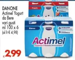 Despar Danone Actimel Yogurt da Bere offerta