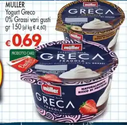 Despar Yogurt Greco Müller offerta