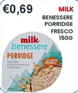 Caramico milk benessere porridge offerta