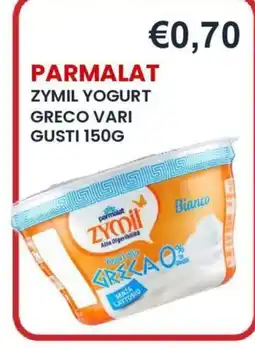 Caramico Parmalat Zymil Yogurt Greco Vari offerta