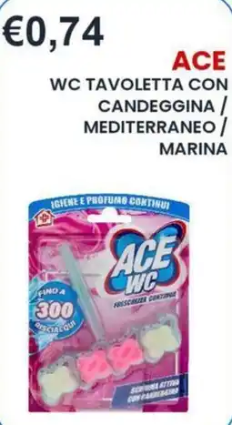 Caramico Ace wc tavolletta con candeggina offerta
