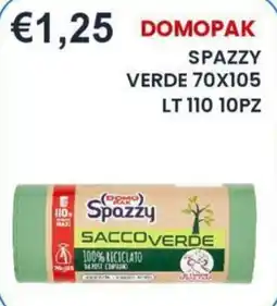 Caramico Spazzy sacco verde offerta