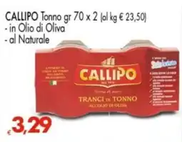 Despar Callipo tranci di tonno offerta