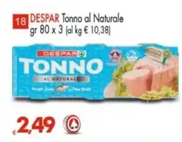 Despar Despar tonno al naturale offerta