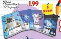Despar Quaderni Maxi A4 Mitama offerta