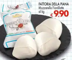 Despar Mozzarella Fiordilatte Fattoria della Piana offerta