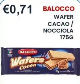 Caramico Balocco wafers cacao offerta