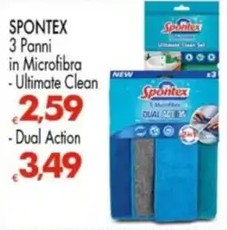 Despar Spontex 3 Panni in Microfibra - Ultimate Clean offerta