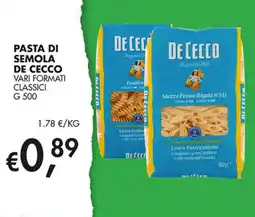 Coal City Pasta di semola De Cecco offerta