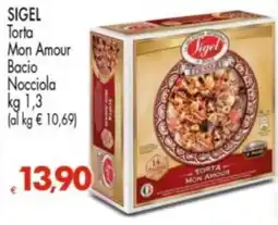 Despar Sigel Torta Mon Amour Bacio Nocciola offerta