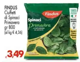 Despar Findus Ciuffetti di Spinaci Primavera offerta