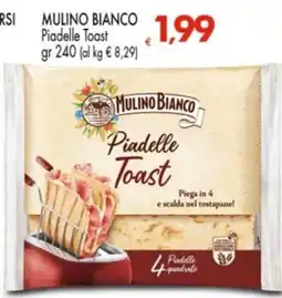 Despar Mulino Bianco Piadelle Toast offerta