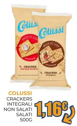 Moderna Colussi crackers integrali non salati offerta
