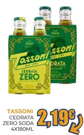 Tassoni cedrata zero soda