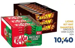 Moderna Lions Kit Kat Smarties offerta